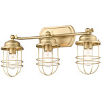 Seaport Bathroom Vanity / Ceiling Light - Brushed Champagne Bronze