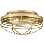 Seaport Ceiling Light - Brushed Champagne Brass