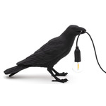 Bird Waiting Outdoor Table Lamp - Black