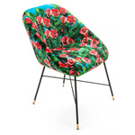 Roses Padded Chair - Black