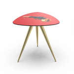 Revolver Side Table - Gold