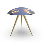 Lipsticks Side Table - Gold / Blue