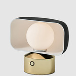 Hoodie Cordless Table Lamp - Champagne Gold / Dark Gray