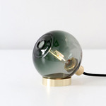 Once Table Lamp - Brushed Brass / Transparent Smoke