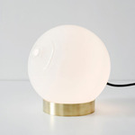 Once Table Lamp - Brushed Brass / Opaque White