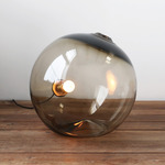 Float 2.0 Table / Floor Lamp - Brushed Brass / Smoky Brown