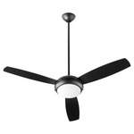 Expo Ceiling Fan with Light - Matte Black / Matte Black-Weathered Gray