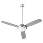 Expo Ceiling Fan - Satin Nickel / Silver / Weathered Gray Reversible