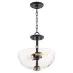 Monarch 2-Light Dual Mount - Aged Brass / Clear