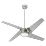 Axis Ceiling Fan - Satin Nickel / Silver Blades / Silver