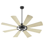 Mod Ceiling Fan - Matte Black / Weathered Grey