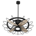 Mira Ceiling Fan - Noir / Weathered Grey