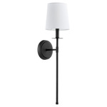 Linen Shade Adjustable Wall Sconce - Noir / Linen