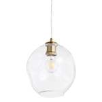 Numen Pendant - Aged Brass / Clear