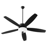 Breeze 60 inch Ceiling Fan - Noir / Black / Weathered Oak Reversible