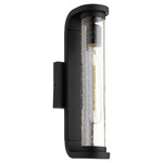 Vitro Outdoor 120V Wall Sconce - Noir / Clear Seeded