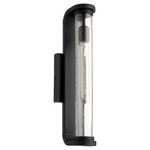 Vitro Outdoor 120V Wall Sconce - Noir / Clear Seeded