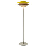 Overlay F Floor Lamp - Matte Beige / Cognac/Yellow/Grey/Beige