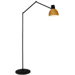 System F Floor Lamp - Brass / Black