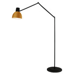 System F Floor Lamp - Brass / Black