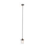 Urban Swag Mini Pendant - Brushed Nickel / White