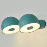 Bowee Double Wall Sconce - Turquoise Top Shade