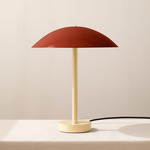 Arundel Table Lamp - Bone / Oxide Red Shade