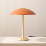 Arundel Table Lamp - Bone / Peach Shade