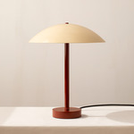 Arundel Table Lamp - Oxide Red / Bone Shade
