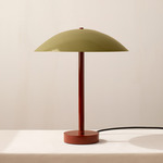 Arundel Table Lamp - Oxide Red / Reed Green Shade