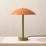 Arundel Table Lamp - Reed Green / Peach Shade