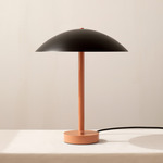 Arundel Table Lamp - Peach / Black Shade
