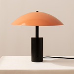 Arundel Low Table Lamp - Black / Peach