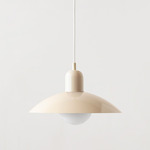 Arundel Orb Pendant - Bone / Bone Shade