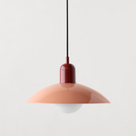 Arundel Orb Pendant - Oxide Red / Peach Shade