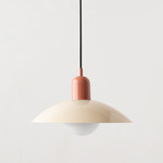 Arundel Orb Pendant - Peach / Bone Shade