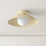 Arundel Orb Surface Mount - Bone Canopy / Bone Shade