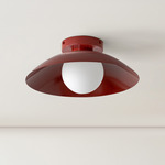 Arundel Orb Surface Mount - Oxide Red Canopy / Oxide Red Shade
