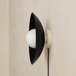 Arundel Orb Surface Mount - Bone Canopy / Black Shade