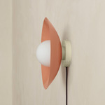 Arundel Orb Surface Mount - Bone Canopy / Peach Shade