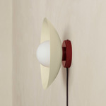 Arundel Orb Surface Mount - Oxide Red Canopy / Bone Shade