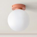 Orb Surface Mount - Peach / White