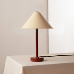 Eave Table Lamp - Oxide Red / Bone Shade