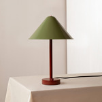Eave Table Lamp - Oxide Red / Reed Green Shade