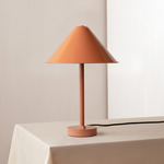 Eave Table Lamp - Peach / Peach Shade