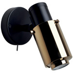 Biny Spot Wall Sconce - Matte Black / Gold