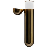 ISP Wall Sconce - Varnished Brass / White