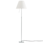 Costanza Telescopic Floor Lamp - Aluminum / White