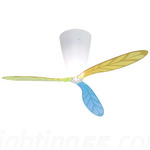 Blow Ceiling Fan - Opal / Screenprint Multicolor