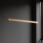 Compendium Linear Pendant - Brass